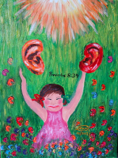 "ผู้ใดที่ฟังเรา ก็เป็นสุข" สุภาษิต 8:34