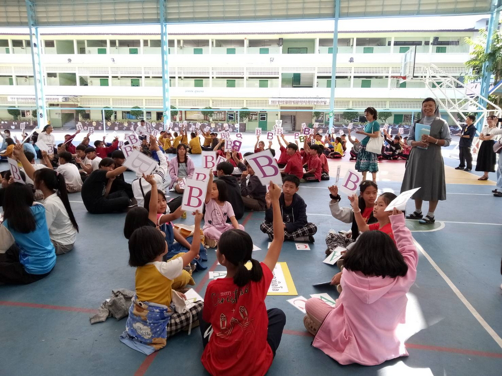 บรรยากาศกิจกรรม Bible Game "หนังสือเลวีนิติ" ณ อาสนวิหารแม่พระบังเกิด เชียงราย วันเสาร์ที่ 20 มกราคม 2024