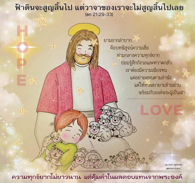 "ฟ้าดินจะสูญสิ้นไป  แต่วาจาของเราจะไม่สูญสิ้นไปเลย" (ลก. 21:29-33)