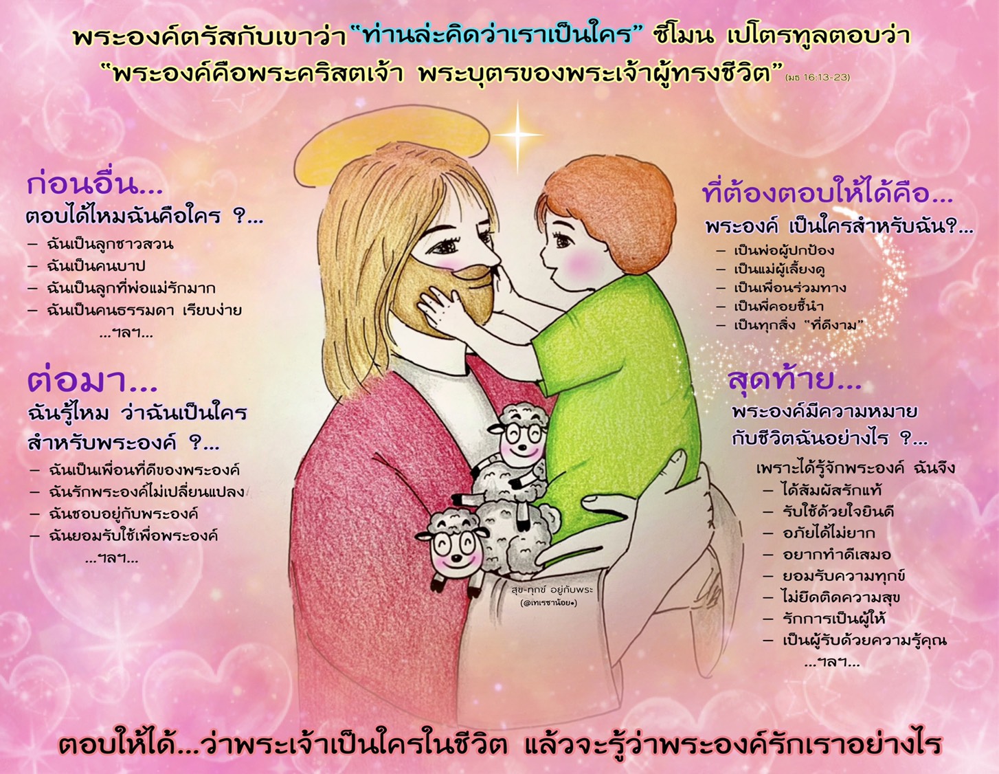 "ท่านล่ะคิดว่าเราเป็นใคร" (มธ. 16:13-23)